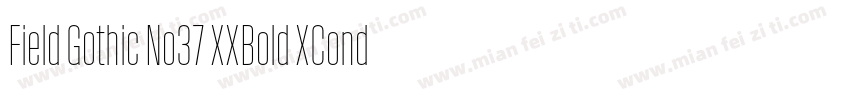 Field Gothic No37 XXBold XCond字体转换